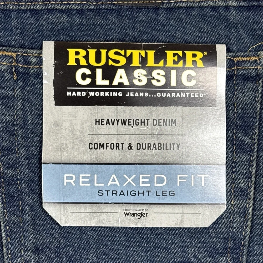 Rustler Men's Jeans Classic‎ Relaxed Fit NWT 30X32
